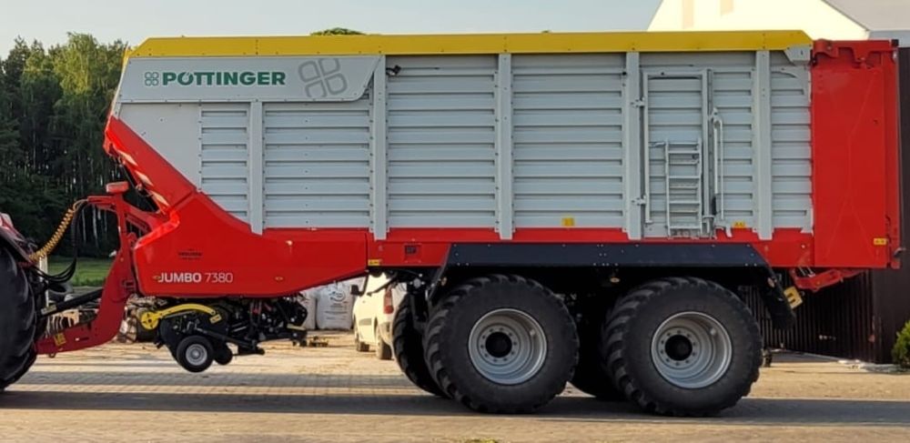 Pottinger JUMBO 7380 DB przyczepa samozbierająca