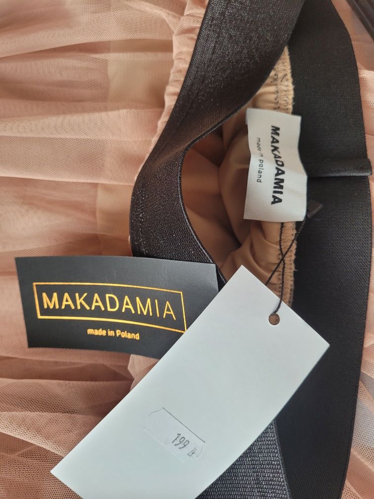 Spodnica dluga tiulowa makadamia one size