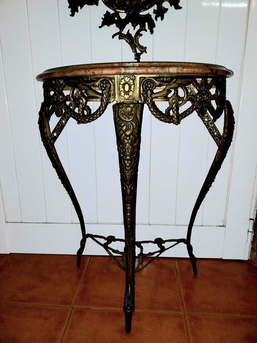 Credência e Espelho em Latão - Anos 40