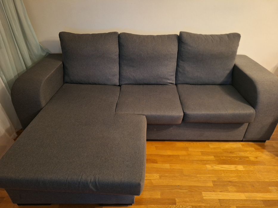 Sofá 3 lugares chaiselongue reversível