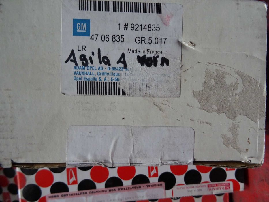 Klocki Hamulcowe Przód AGILA A