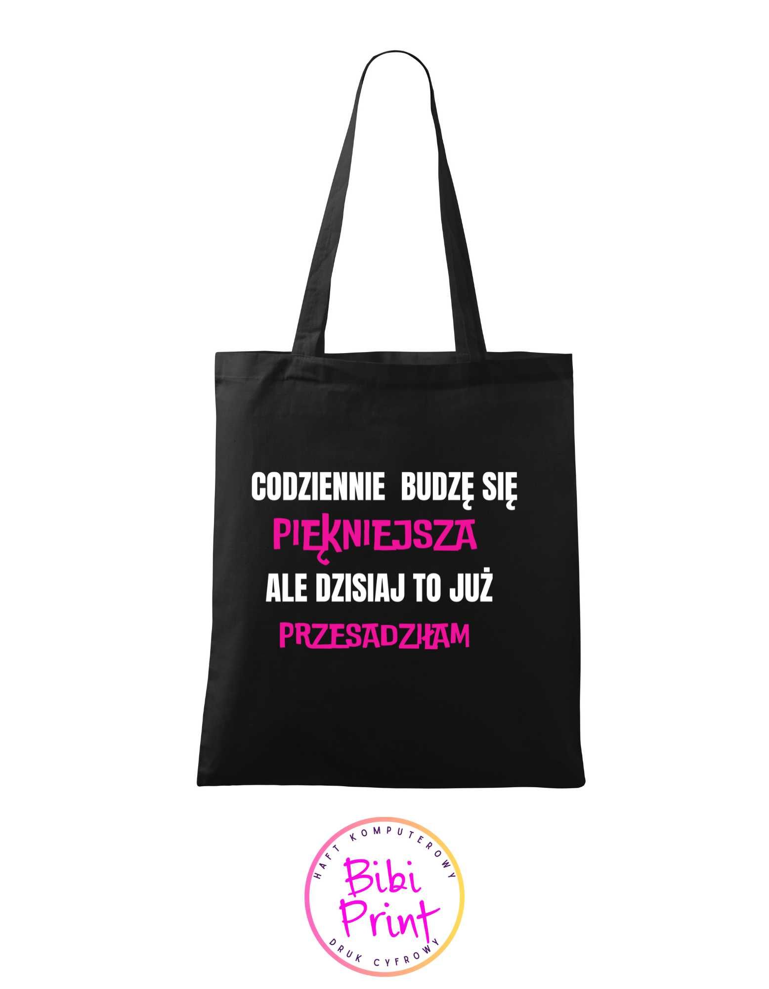 Torba shopper z nadrukiem - różne wzory