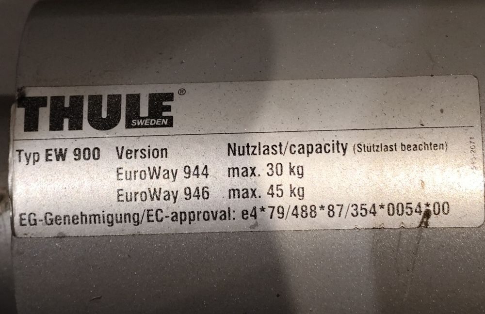 Bagażnik rowerowy na hak THULE 946
