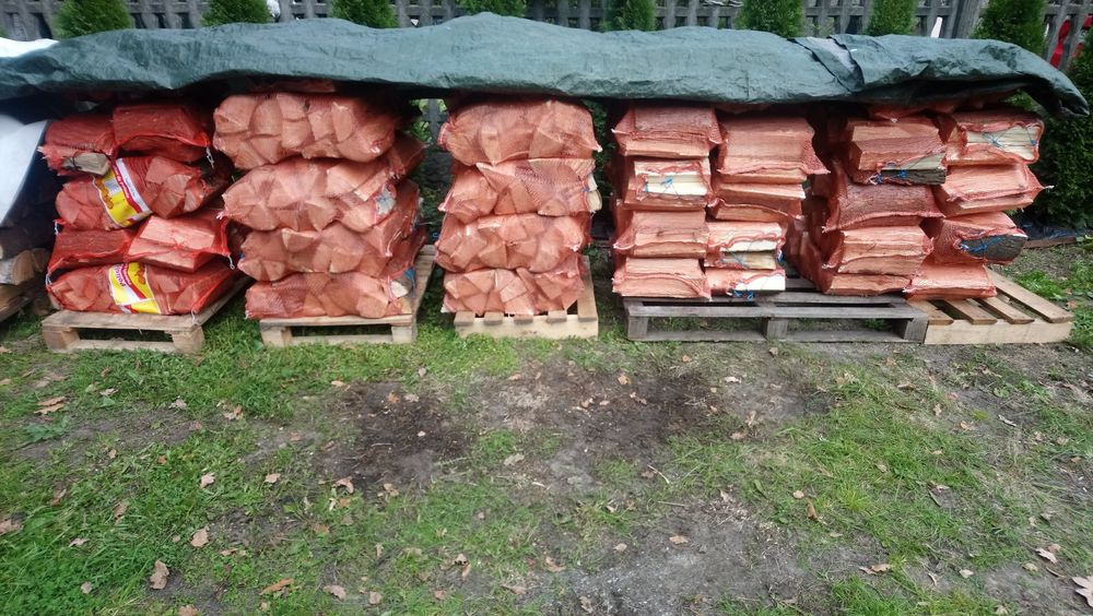 Drewno opałowe kominkowe rozpałka dąb,brzoza,olcha,buk wedzarnia grill