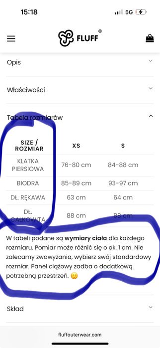 Fluff kurtka/płaszcz puchowa 3w1 M/L puch pierze ciążowa nosidło puff