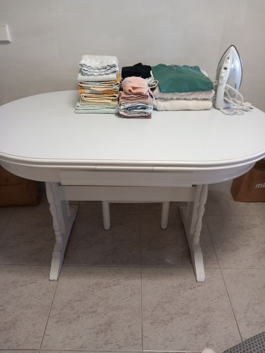 Mesa lacado branco