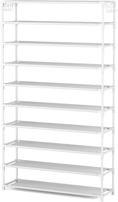 Regał Vicye 86 cm x 155 cm x 25 cm biały organizer na buty 50 par