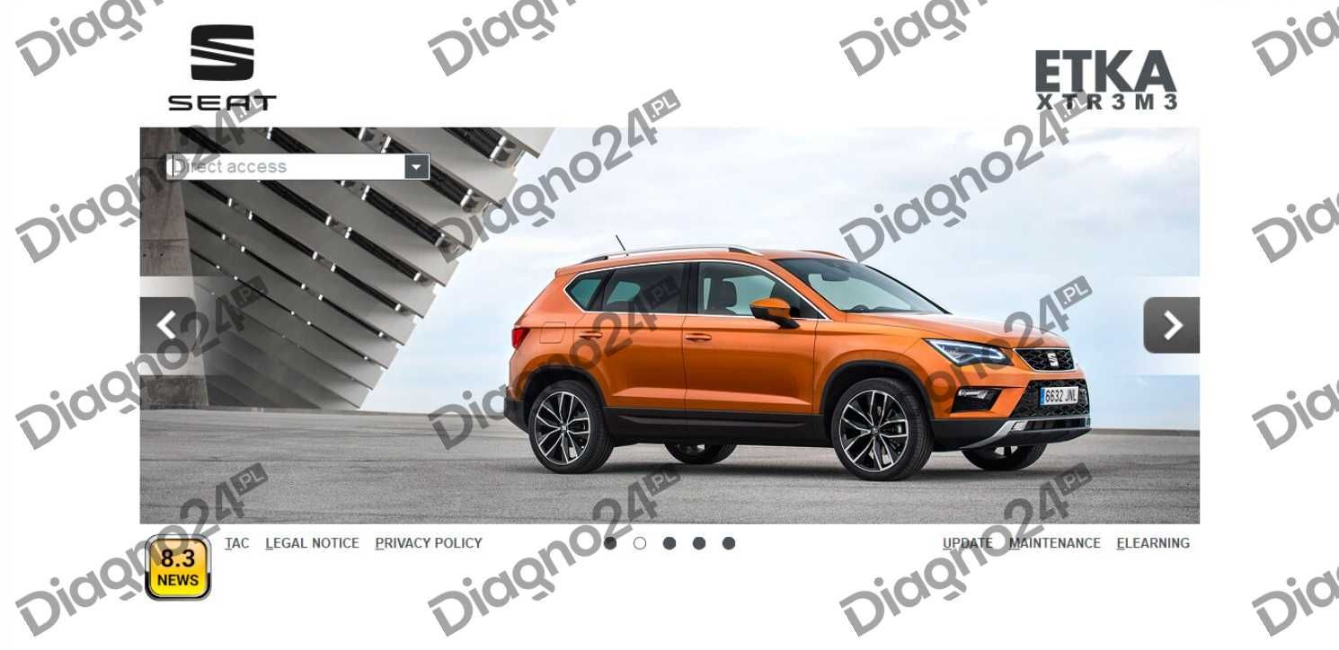 Program ETKA 8.3 Delphi Autocom VW Skoda Seat Audi KATALOG Części 2021