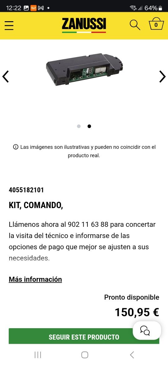 Kit comando plaqueta eléctrica máquina lavar roupa