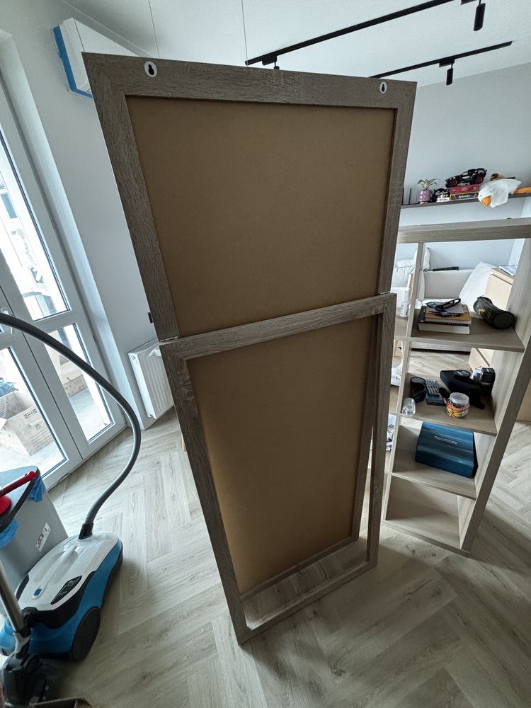 Duże stojące lustro w ramie 180x70 Dąb Sonoma