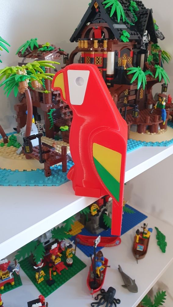 Duża Papuga w stylu lego lat 90