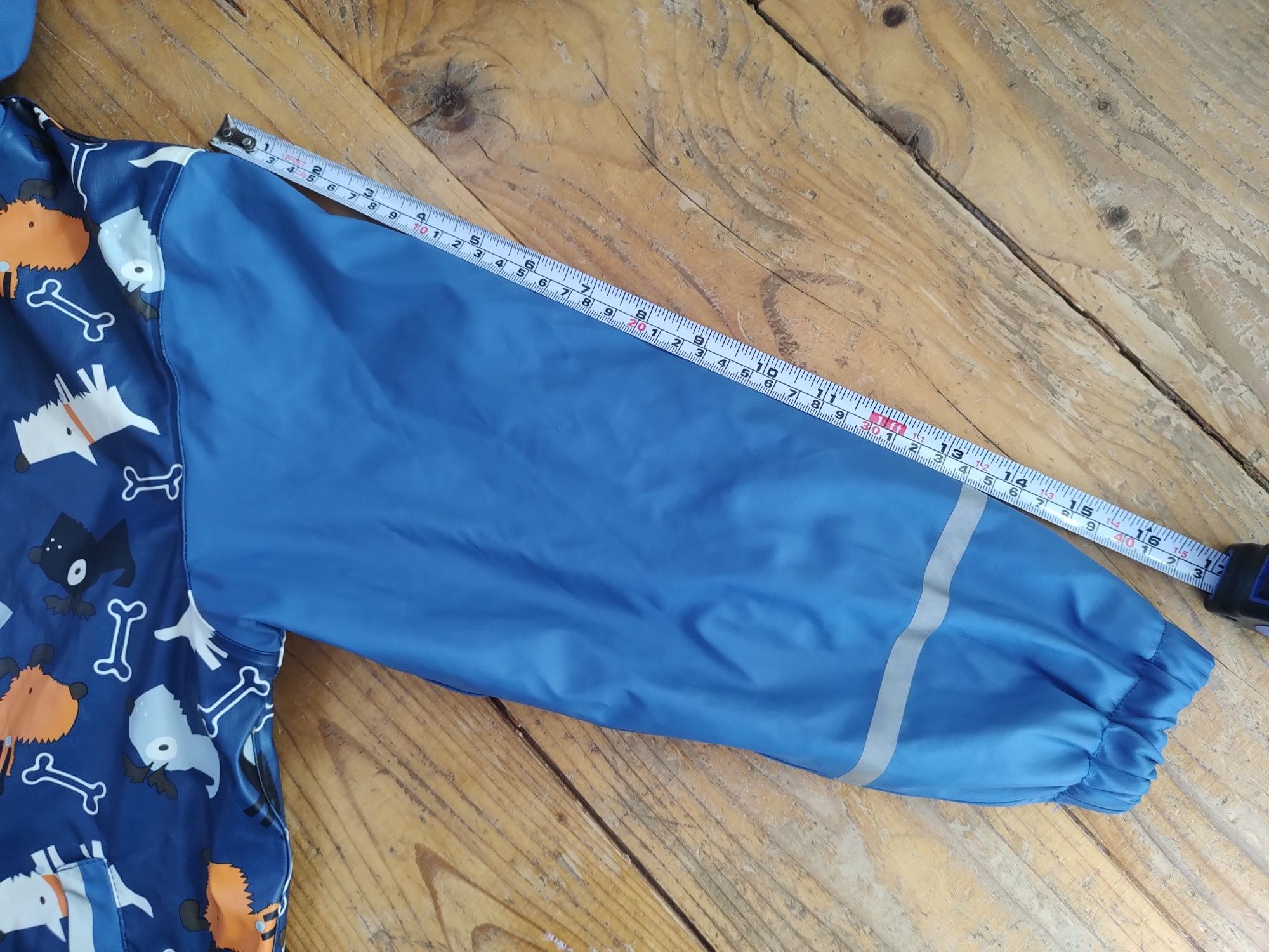 Kurtka  przeciwdeszczowa guma PU polar 122/128 Lupilu