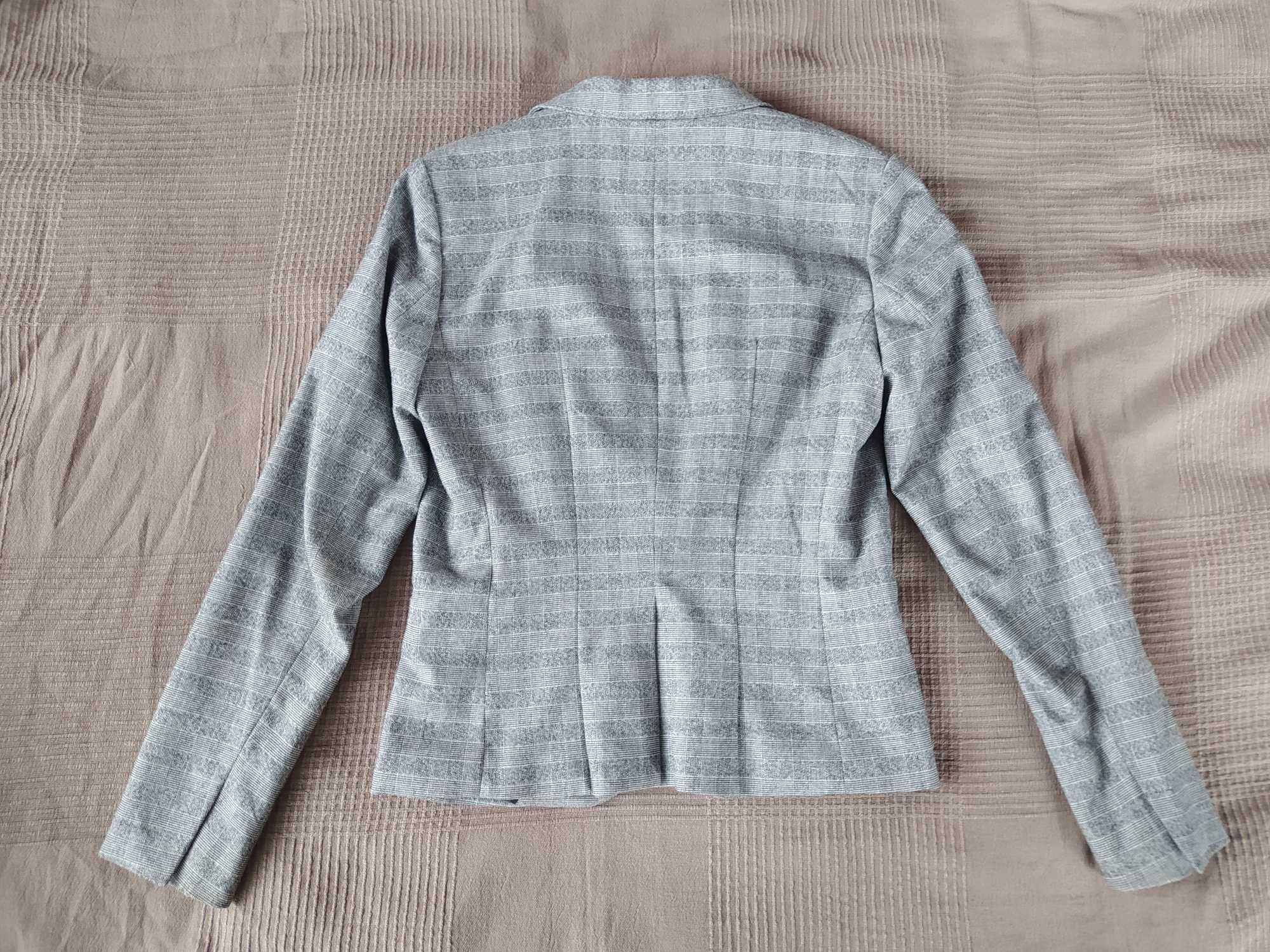 Marynarka szara w kratę rozmiar 36/38 H&M