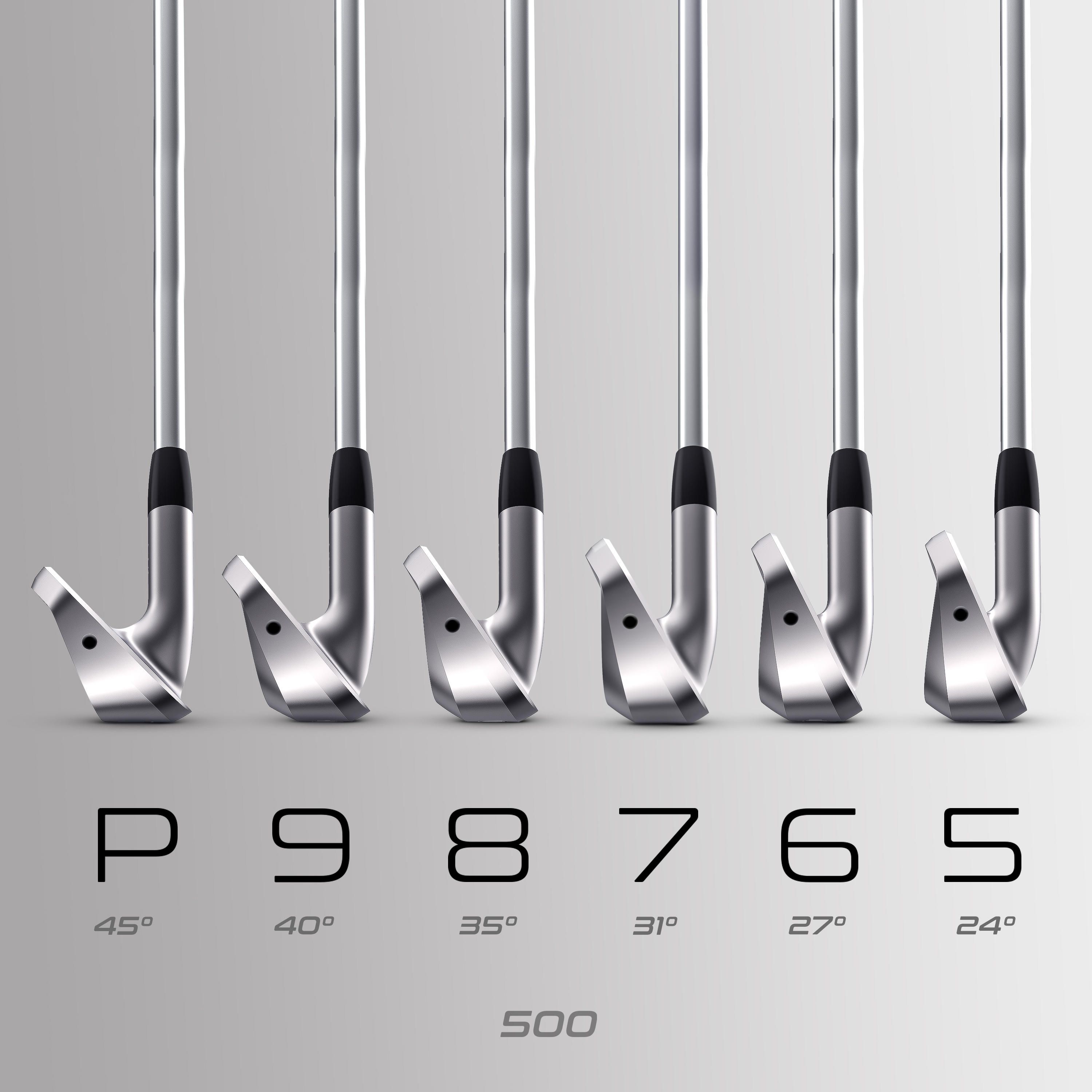 Série ferros de golf destro tamanho 2 velocidade média -