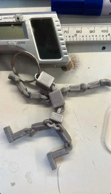 Flex Person Keychain