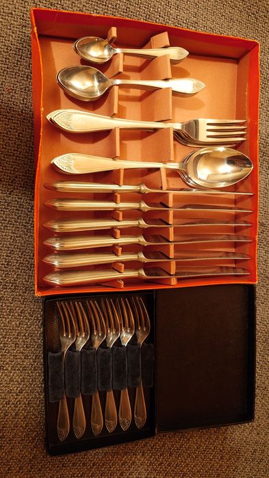 Hefra styl FRANCUSKI posrebrzane MET 90 - 36 sztuk