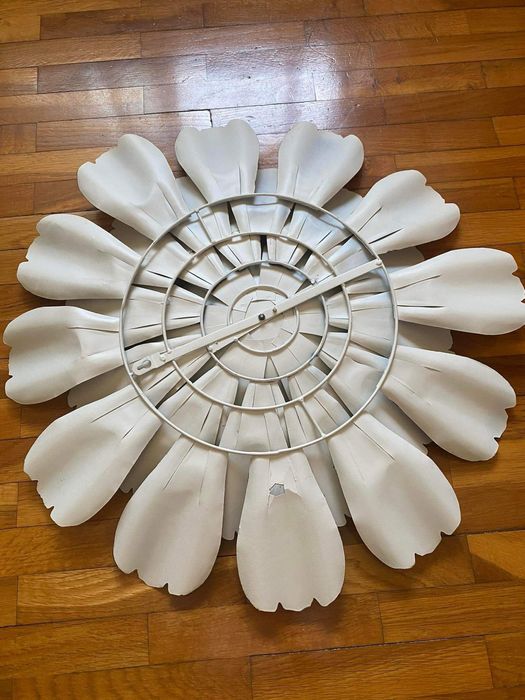 Decoração de parede, flor em metal