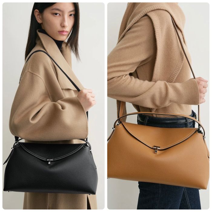 Сумка Toteme T-Lock чорна