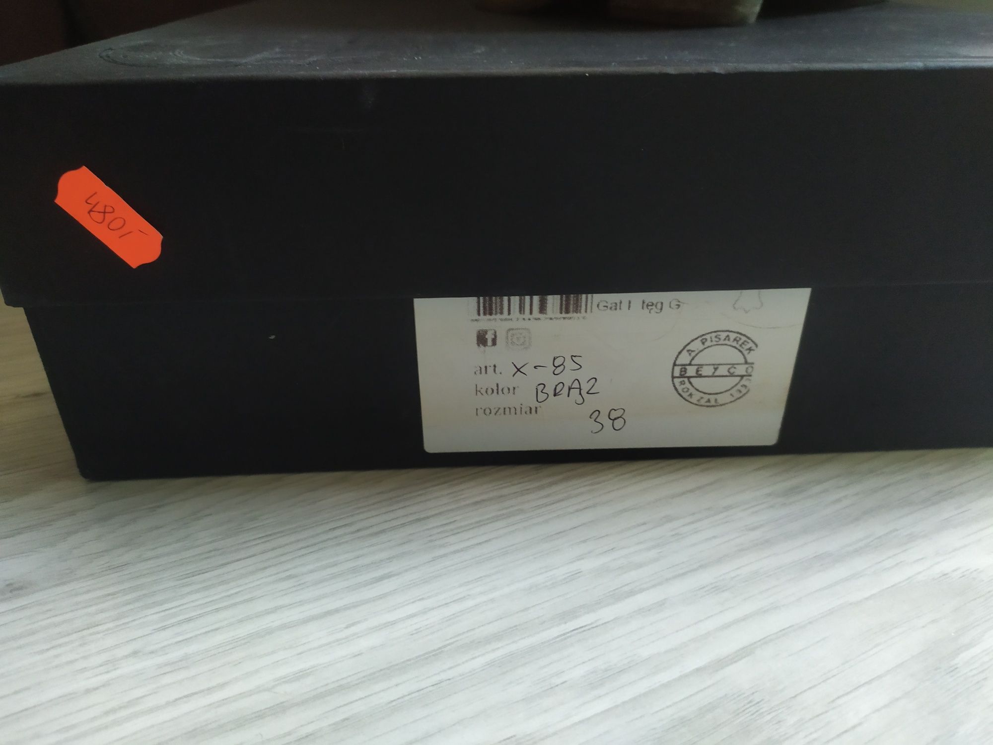 Buty kozaki kowbojki z nakładką Beyco Pisarek 38 brąz