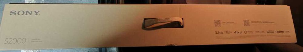 Soundbar Sony HT-S2000 nowy, gwarancja do 6.10.2027, nie rozpakowany