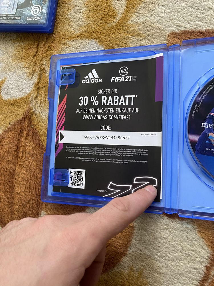 Fifa 21 і GHOST RECON BREAKPOIT на PS 4 в новому стані