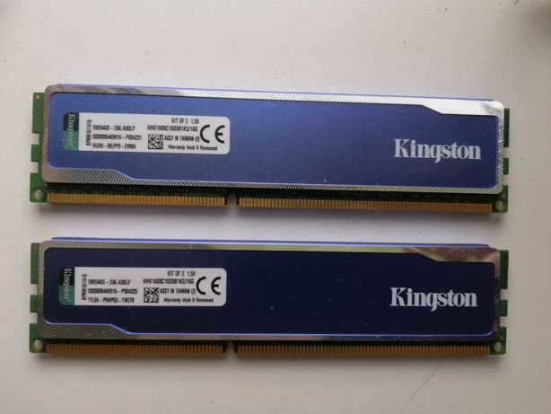 Оперативная память Kingston DDR3-1600 16384MB PC3-12800 Kit of 2x8192