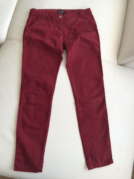 ARMANI JEANS damskie spodnie chinosy S (27 it40) kolekcja jesień zima