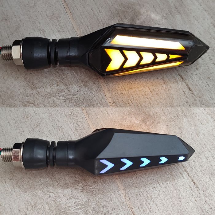 Поворот ДХО габарит мотоцикл скутер мопед самокат ЛЕД мото поворотник