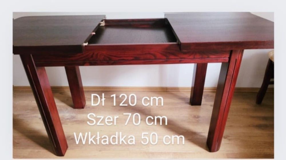 Stół drewniany rozkładany