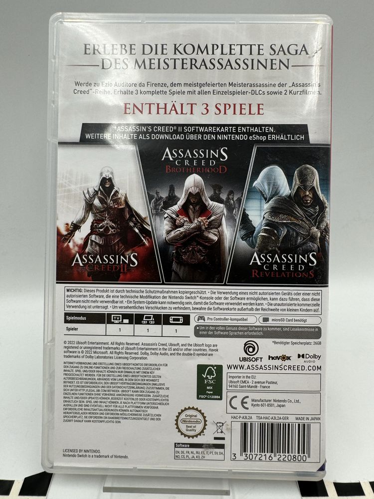 Assassins Creed The Ezio Collection Switch Gwarancja