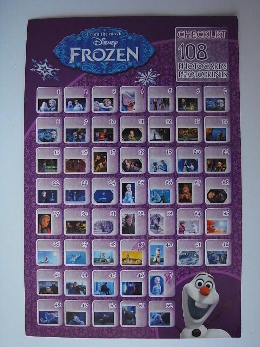 postais frozen varios numeros