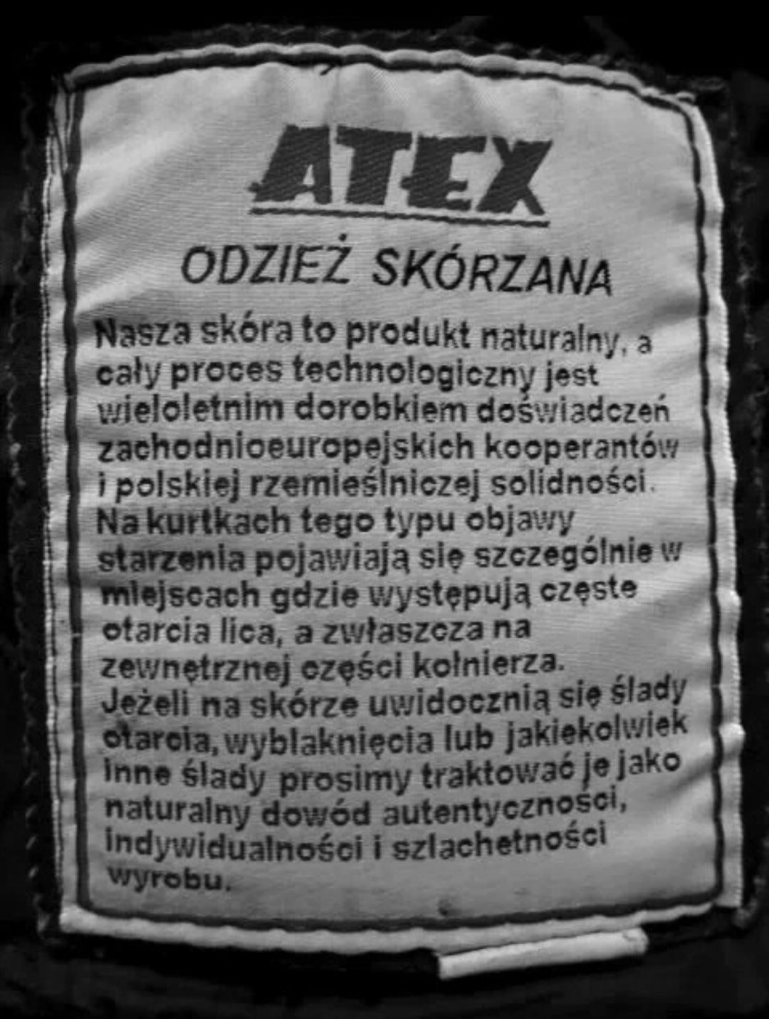 Kurtka Męska Atex Skórzana Rozmiar/M/L