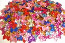 Scrapbooking kolorowe diamenciki mini KOKARDKI komplet 375szt (K008)