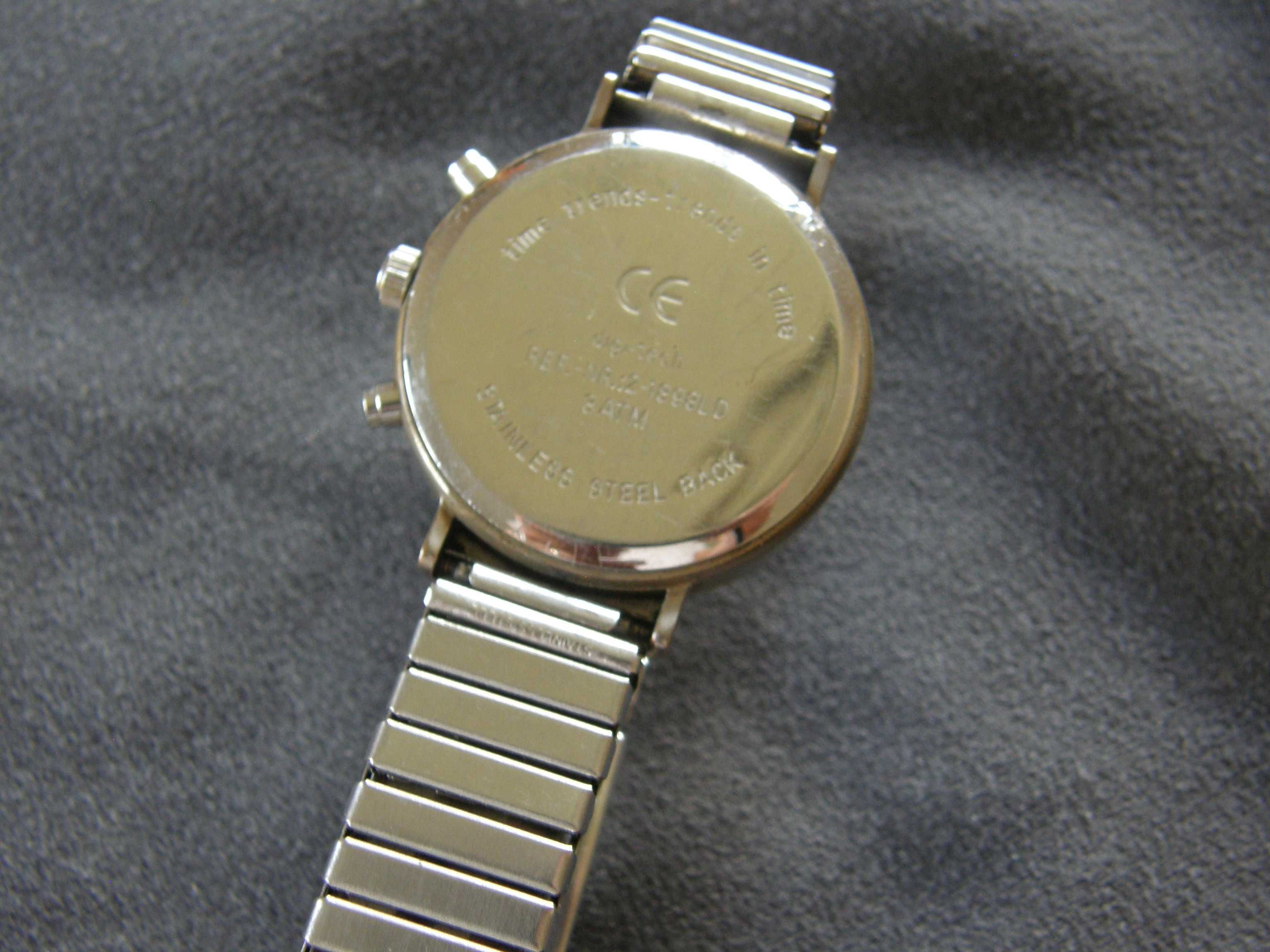 King Quartz chronograf sportowy niemiecki zegarek