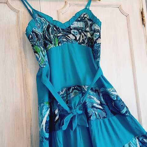 Vestido azul Verão