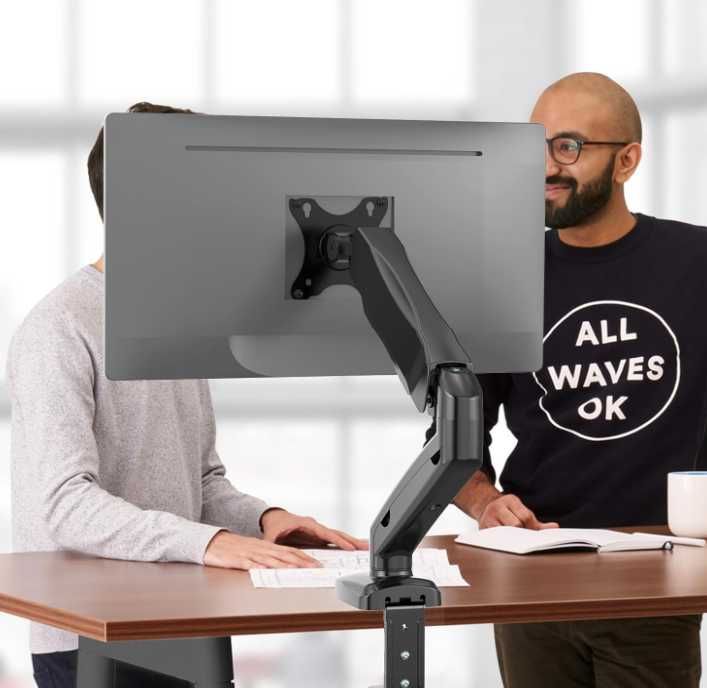 WALI GSMP001 uchwyt na monitor do monitorów od 17-32", sprężyna gazowa