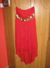 Czerwona sukienka wesele / bal / impreza