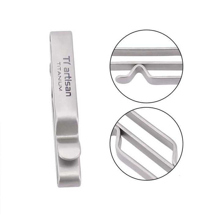 EDC Титанова кліпса затискач Tiartisan для поуча ключів клипса карабін