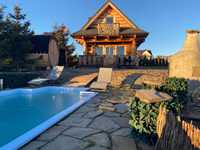 Góralski domek widokowy z basenem, sauną i tężnią solankową