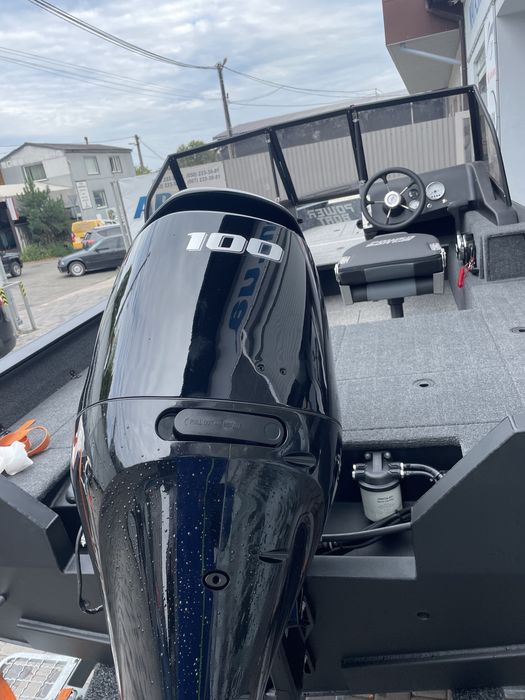 Катер PowerBoat 480L+мотор Suzuki DF100BTL+лафет Кияшко