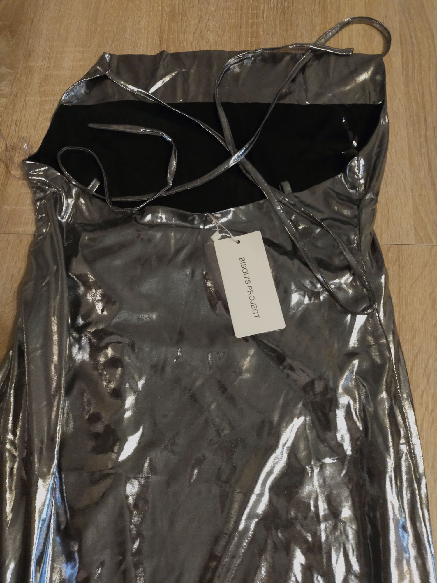 Metaliczna sukienka rozm. M/L
