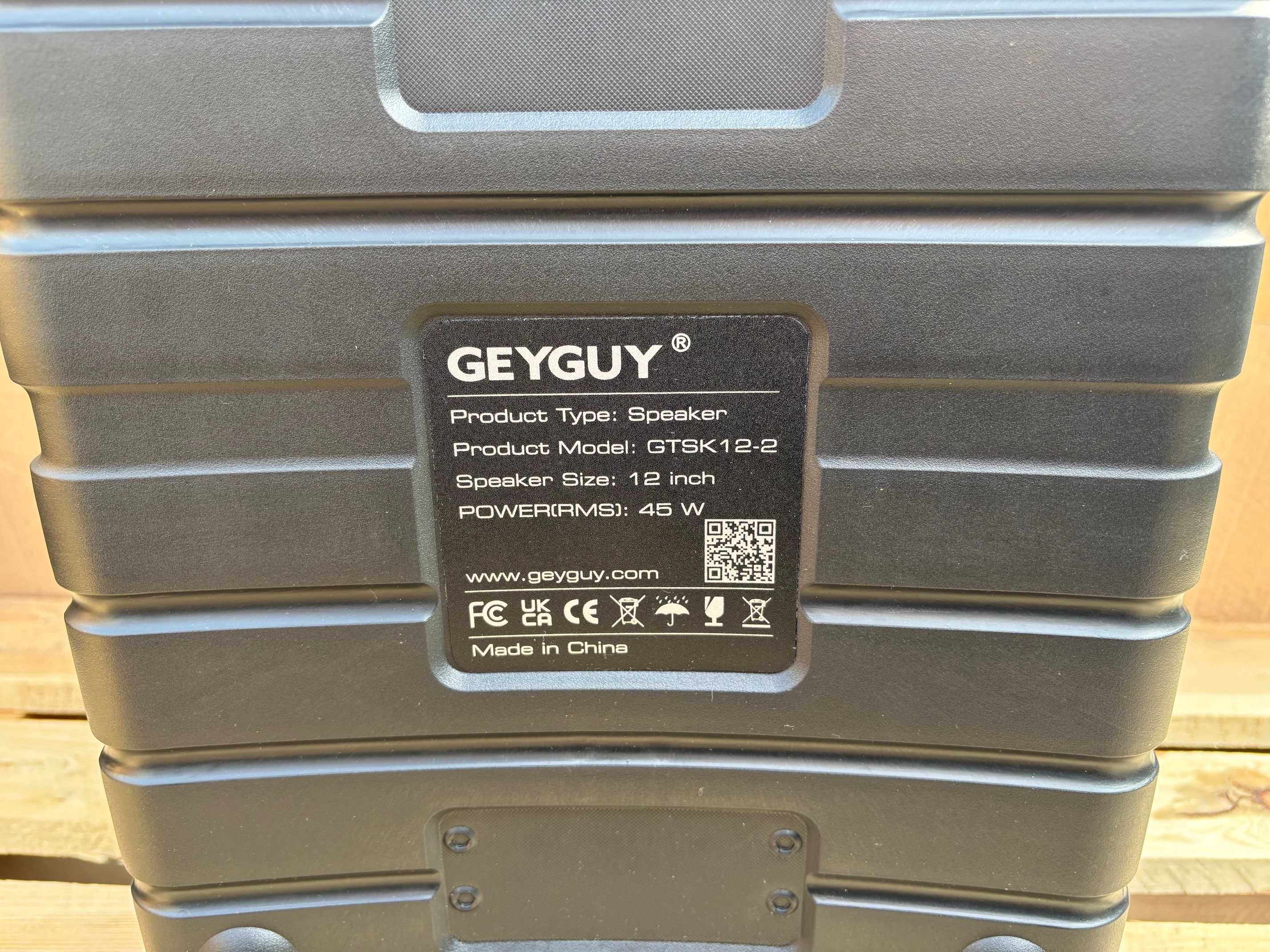 Głośnik Sono Bluetooth KARAOKE USB-C/TWS/FM/AUX in/TV GEYGUY GTSK12-2