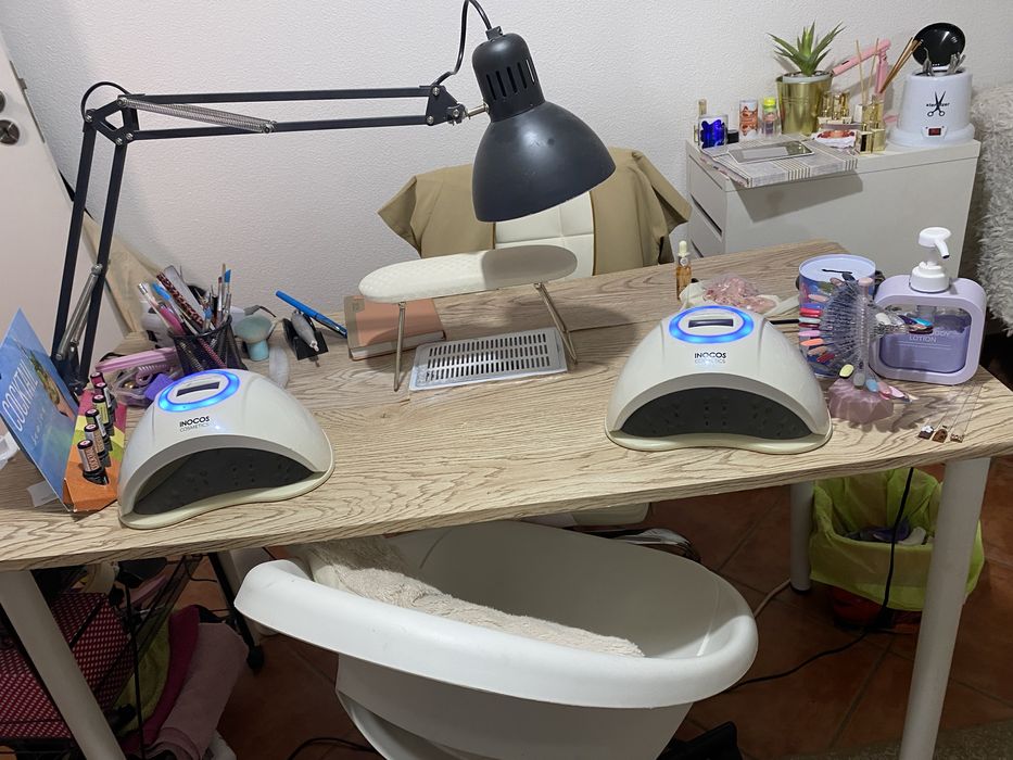 mesa manicure com aspirador