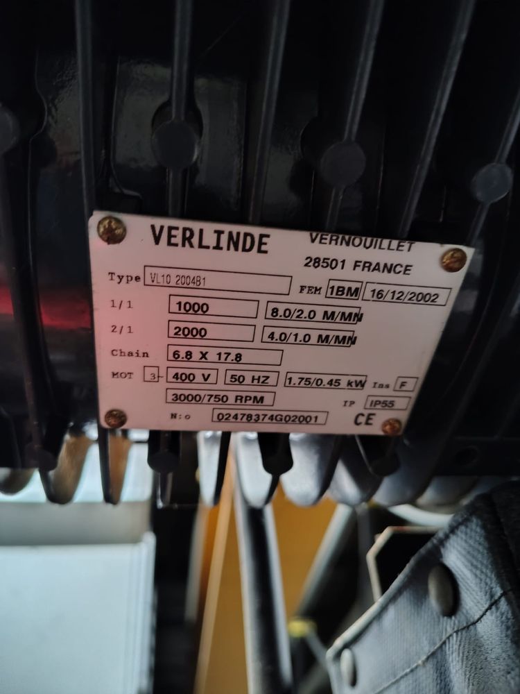 Brama wyciagarka elektryczna 2t z wozkiem elektrycznym Eurochain vl 10