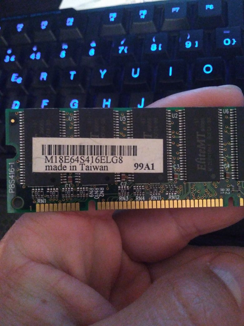 Par memórias SDRam 64mb antigas não testadas