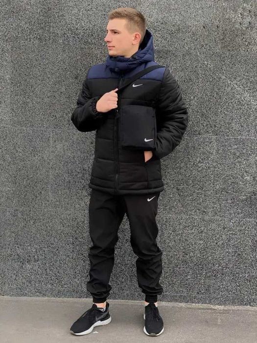 Костюм мужской зимний Nike до -25° куртка штаны сумка перчатки найк