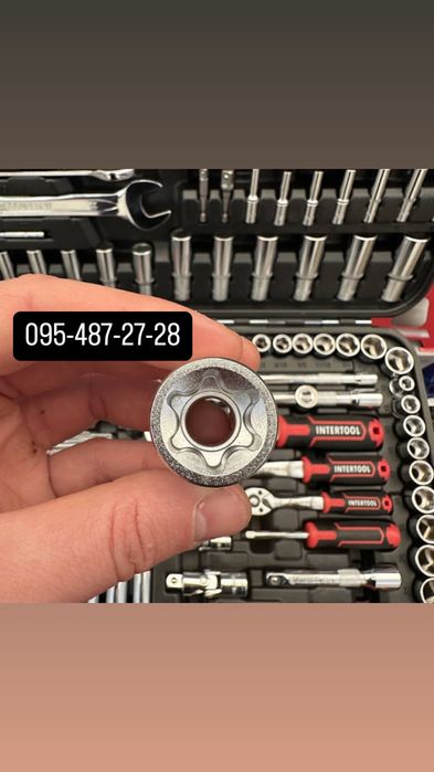 Набір інструментів на 233 од. INTERTOOL ET-8233 серия STORM Cr-V