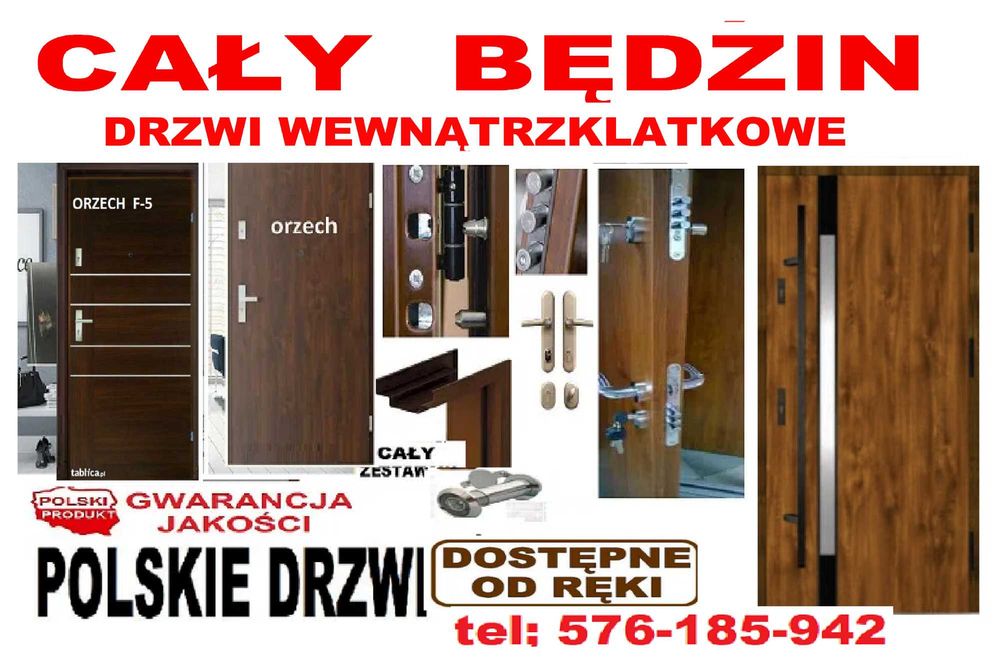 DRZWI z montażem do mieszkania -ZEWNĘTRZNE -wejściowe wewnątrzklatkowe