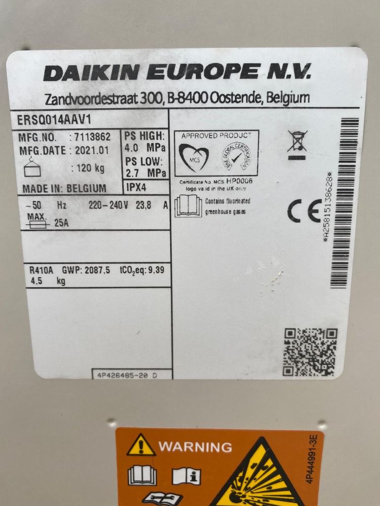 Bomba de calor Daikin - NOVA