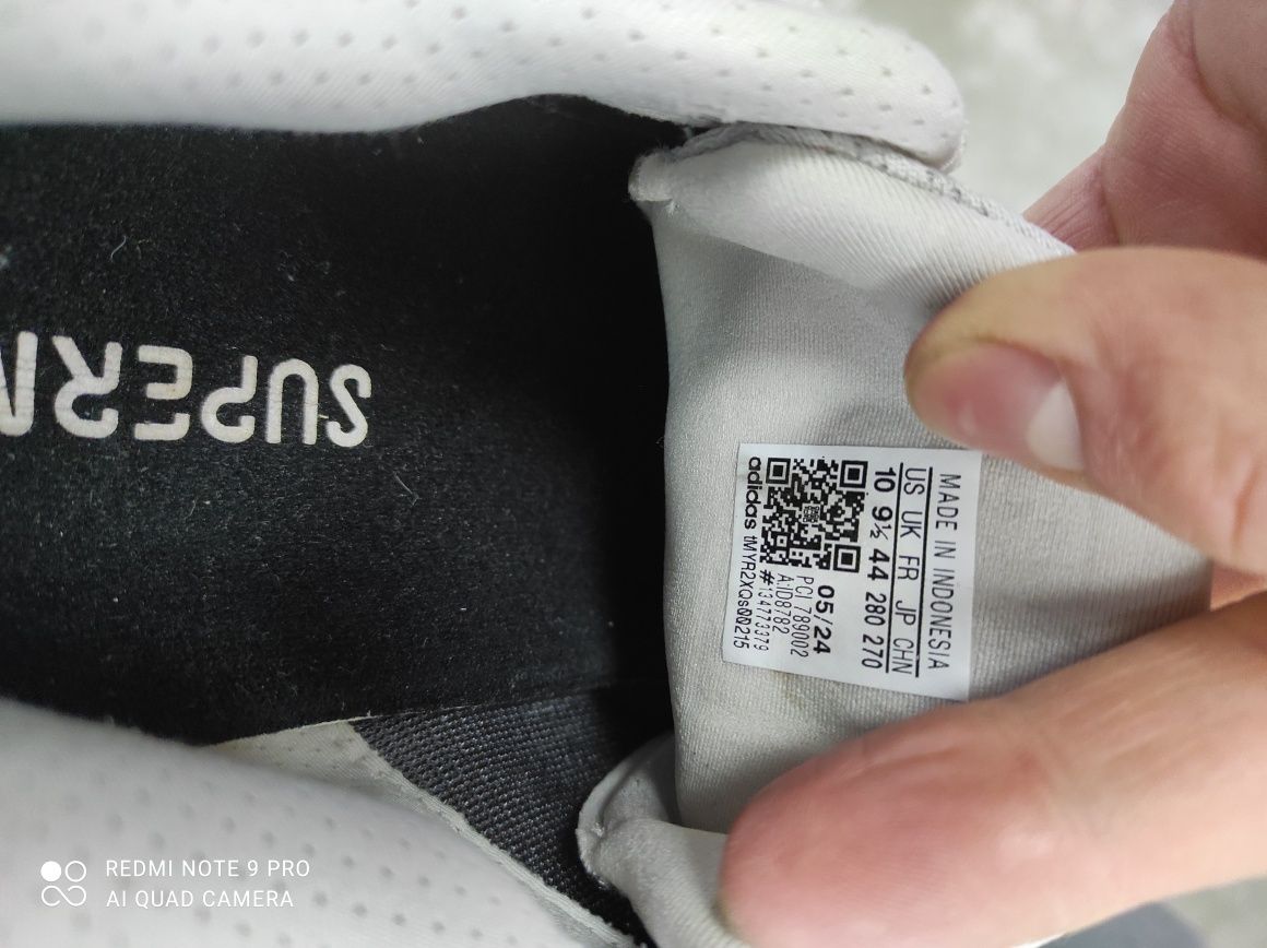 ОРИГІНАЛ 100% Кросівки Adidas Supernova Rise Running Grey ID8782 44